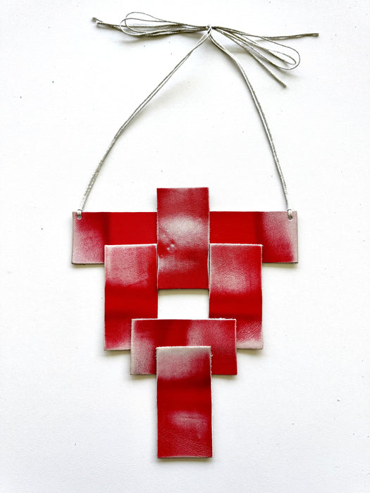 Gropius Red Necklace - Sustainable Modular Jewellery