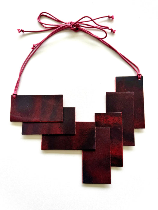 Lloyd Wright Red Necklace - Sustainable Modular Jewellery