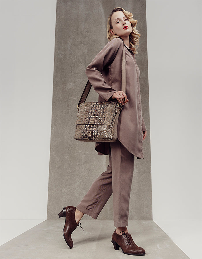 Enki Croco - Computer Bag - Upcycled Bag. Sustainable and Ethical Bag ...