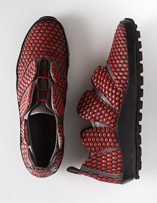 Enki Sobek Red Sneakers