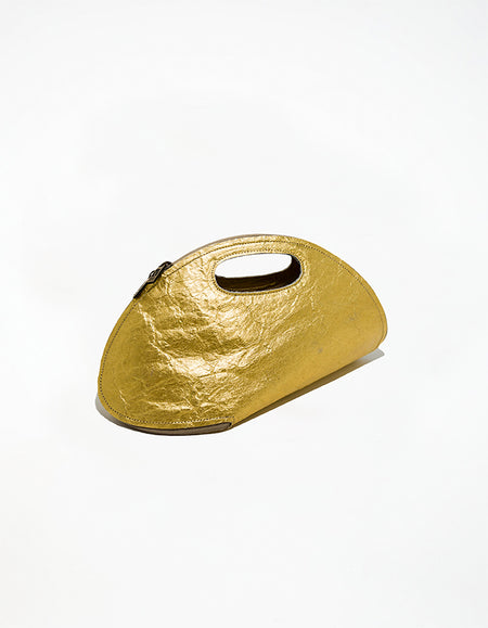 PINATEX SHELL Gold Bag