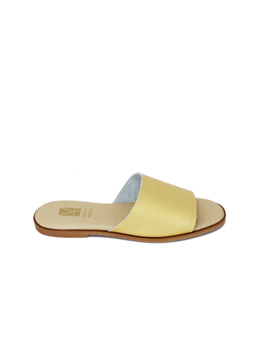 Stripe Flat Yellow Sandal - Limited Edition